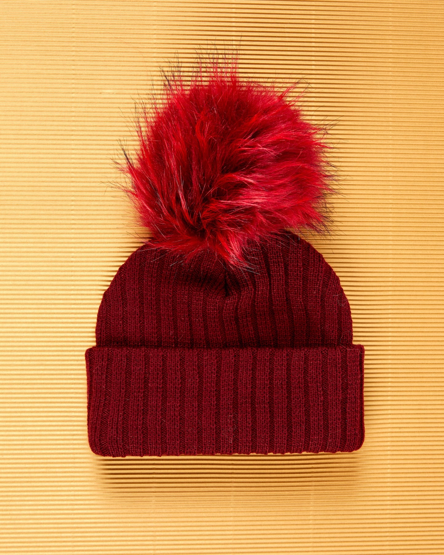 SURPRISE TRIO : 3 Knit Beanies, 3 Removable Poms