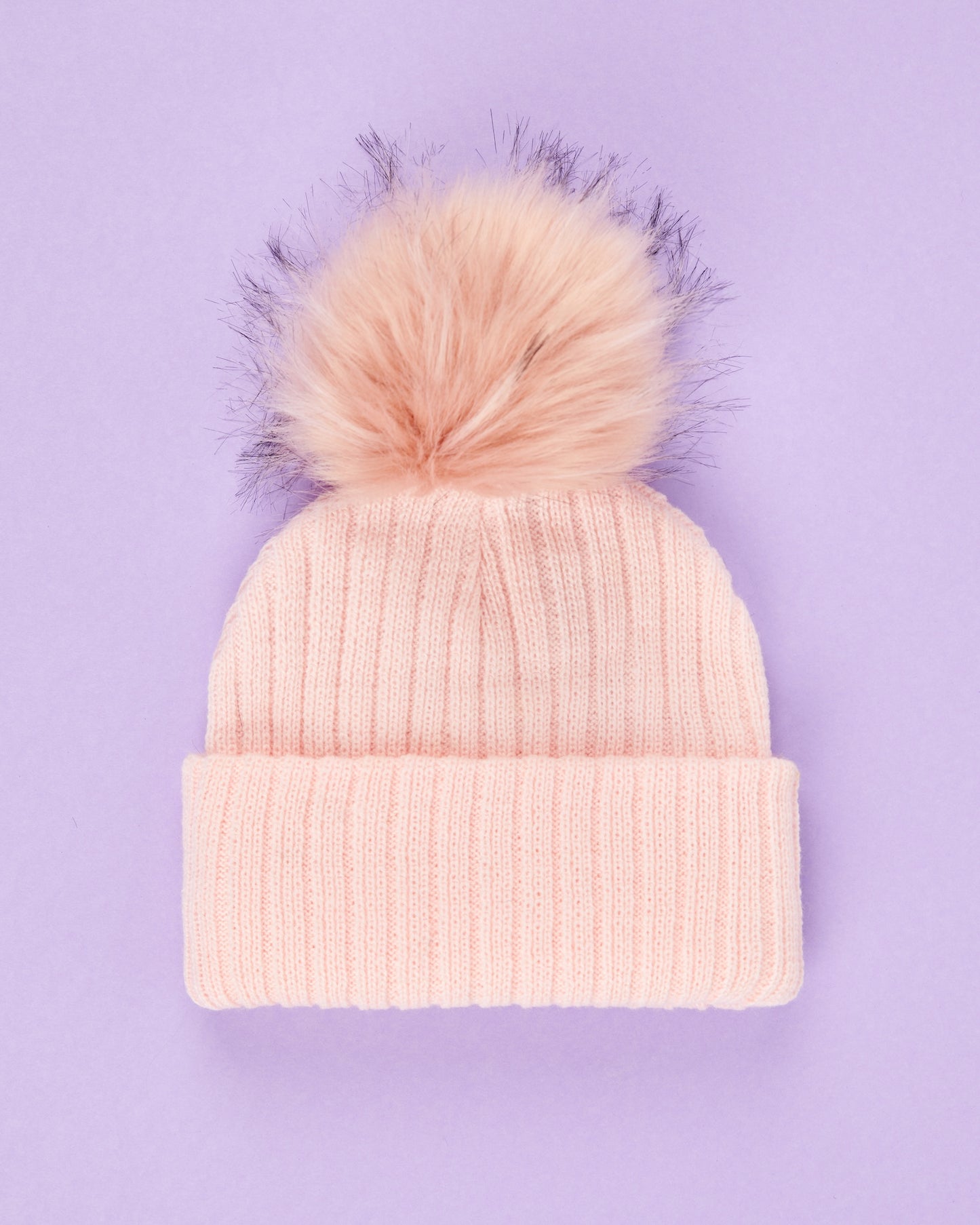 SURPRISE TRIO : 3 Knit Beanies, 3 Removable Poms