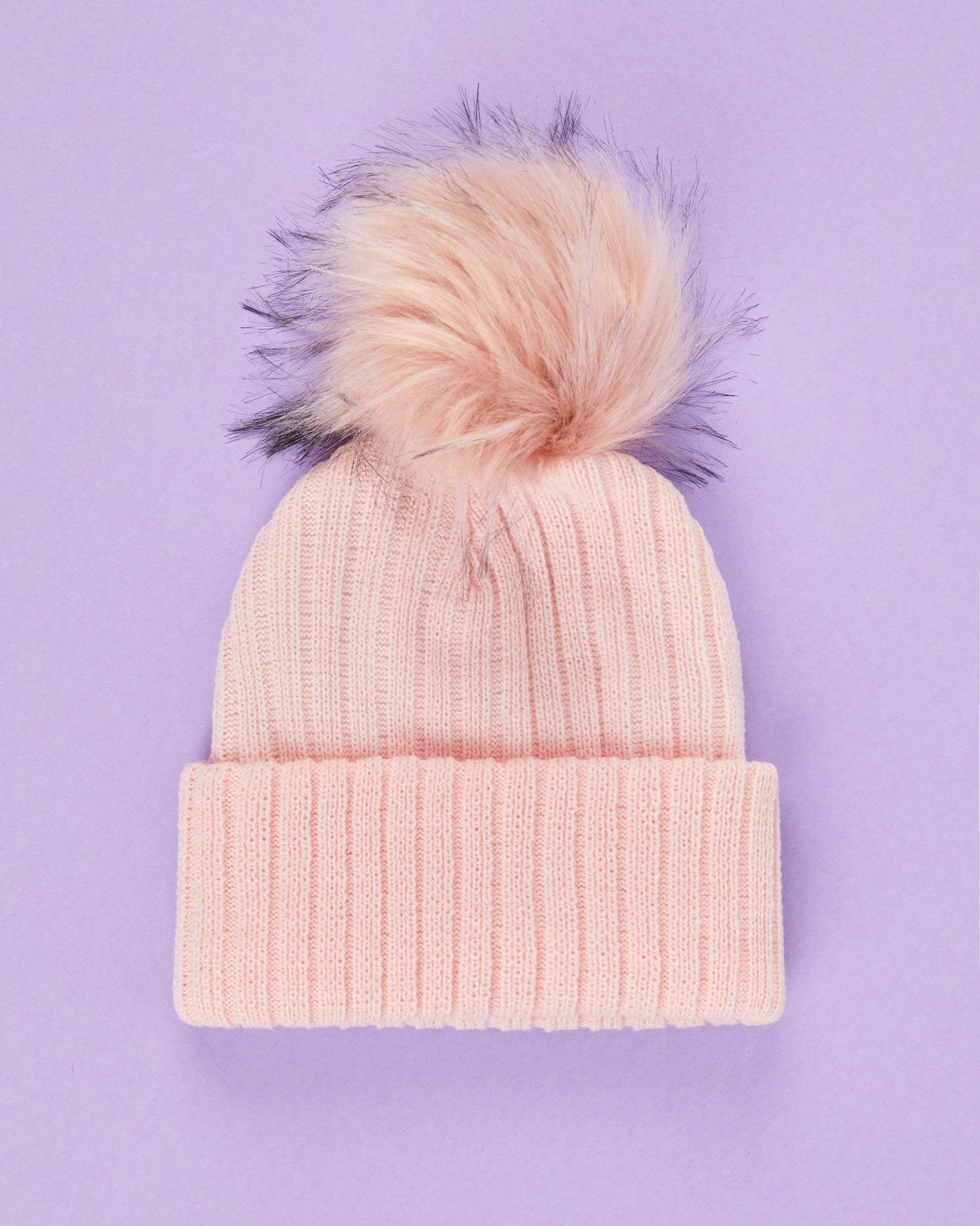 SURPRISE TRIO : 3 Knit Beanies, 3 Removable Poms