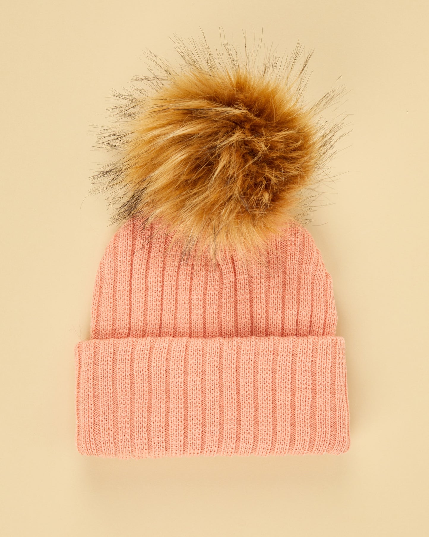 SURPRISE TRIO : 3 Knit Beanies, 3 Removable Poms