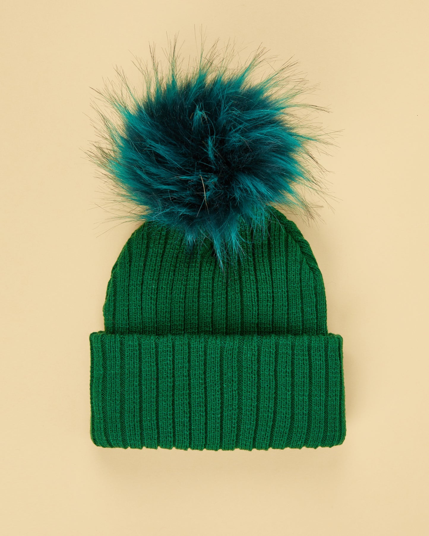 SURPRISE TRIO : 3 Knit Beanies, 3 Removable Poms