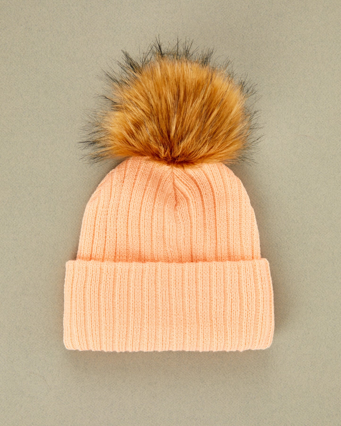 SURPRISE TRIO : 3 Knit Beanies, 3 Removable Poms