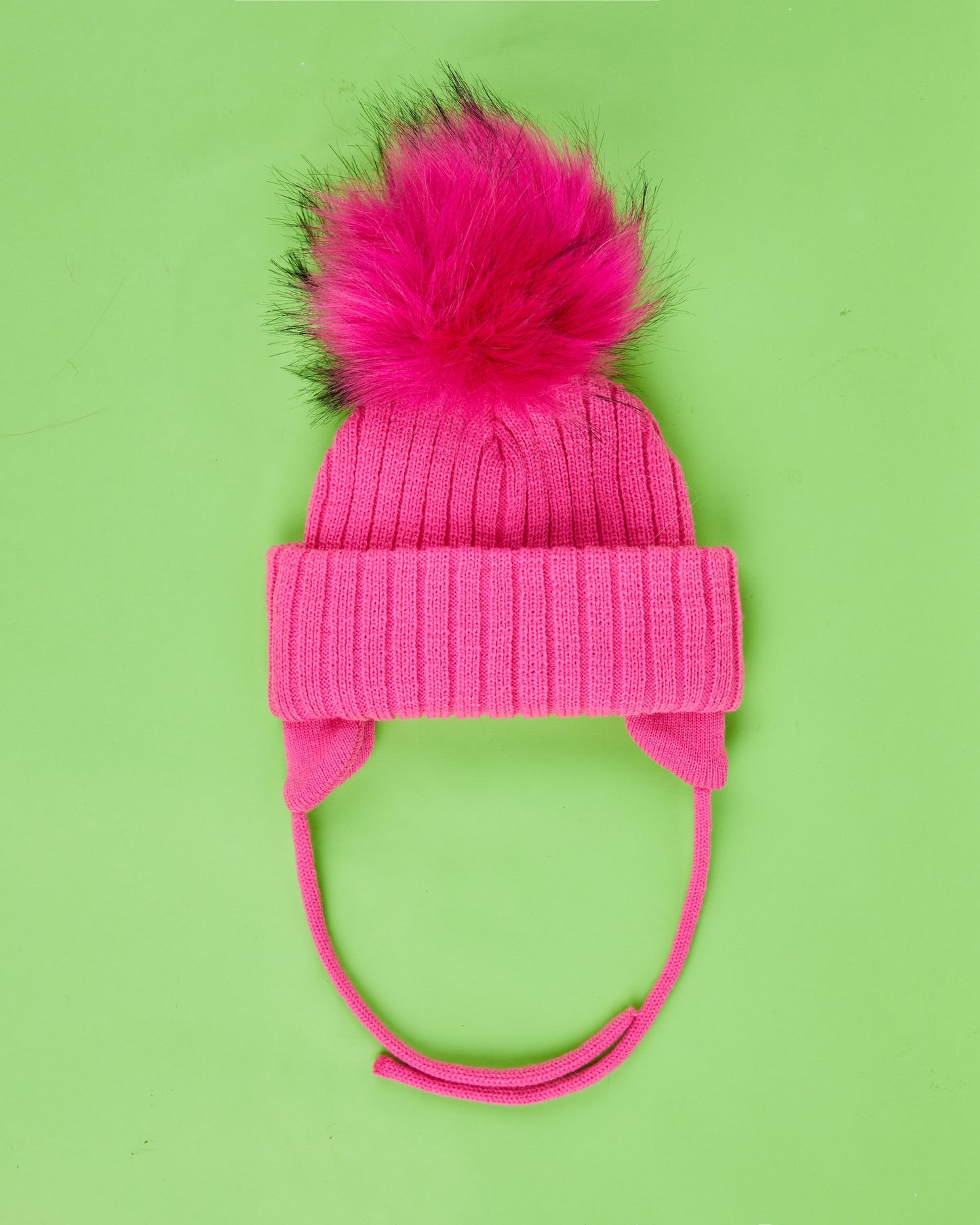 SURPRISE TRIO : 3 Knit Beanies, 3 Removable Poms