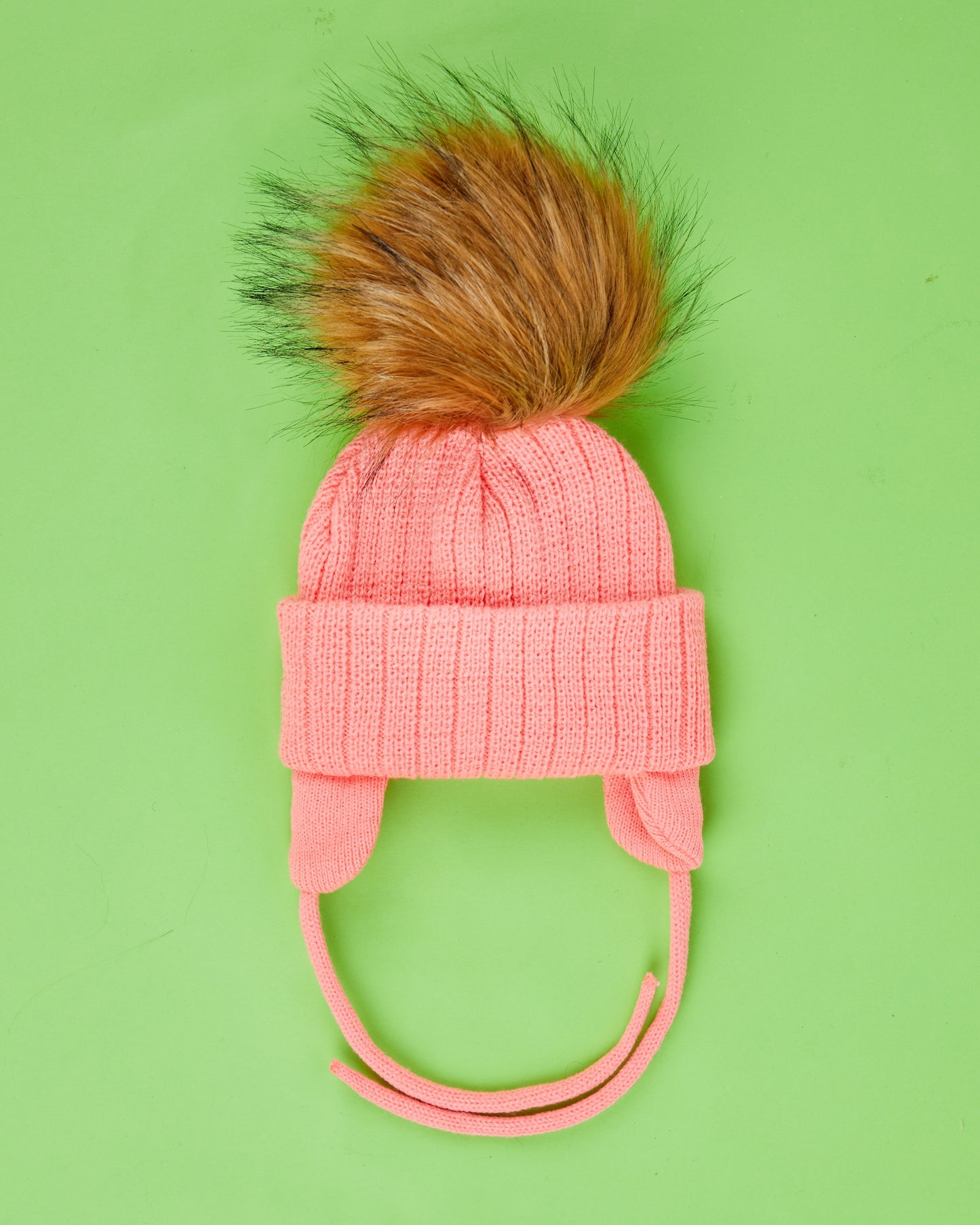 SURPRISE TRIO : 3 Knit Beanies, 3 Removable Poms