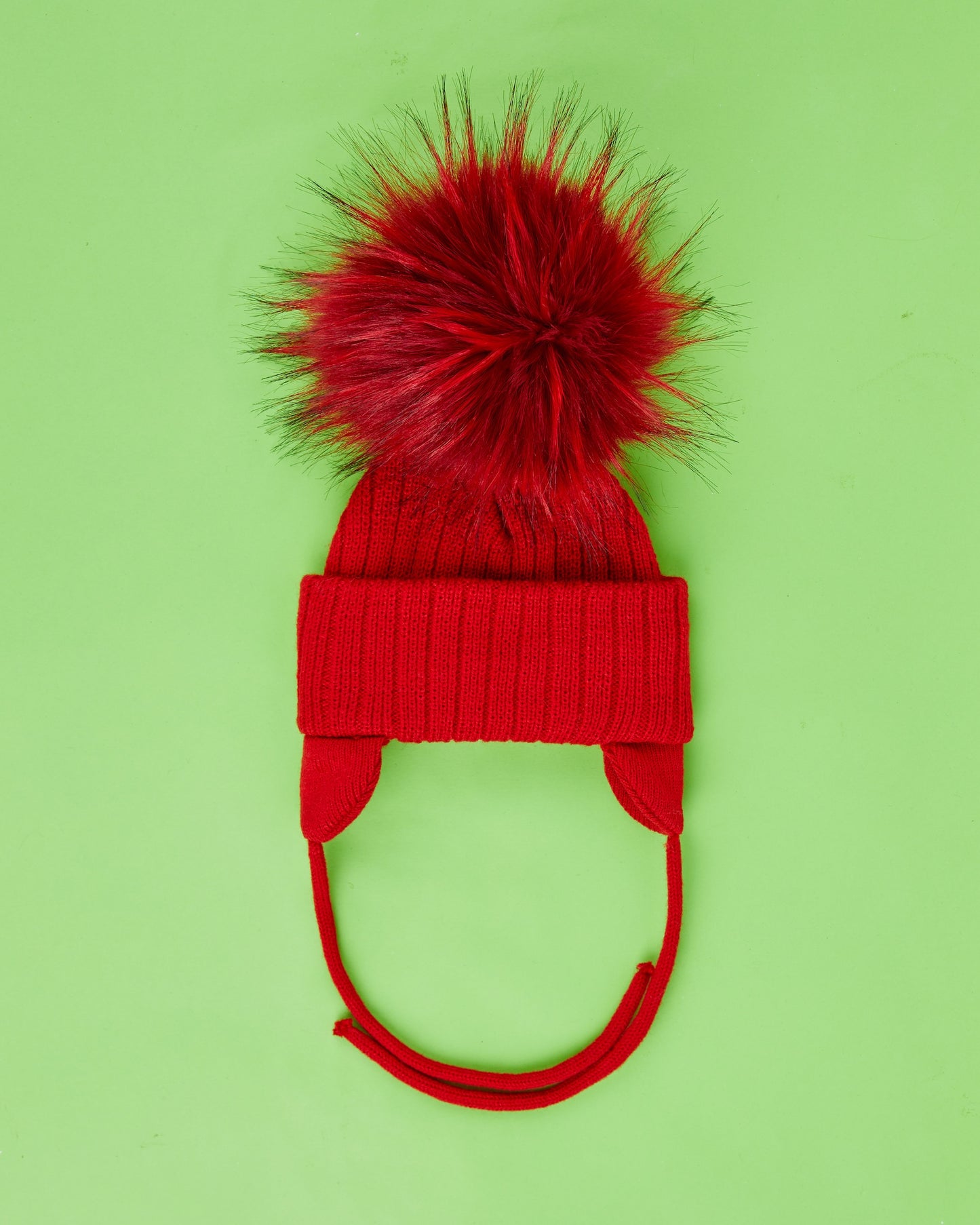 SURPRISE TRIO : 3 Knit Beanies, 3 Removable Poms
