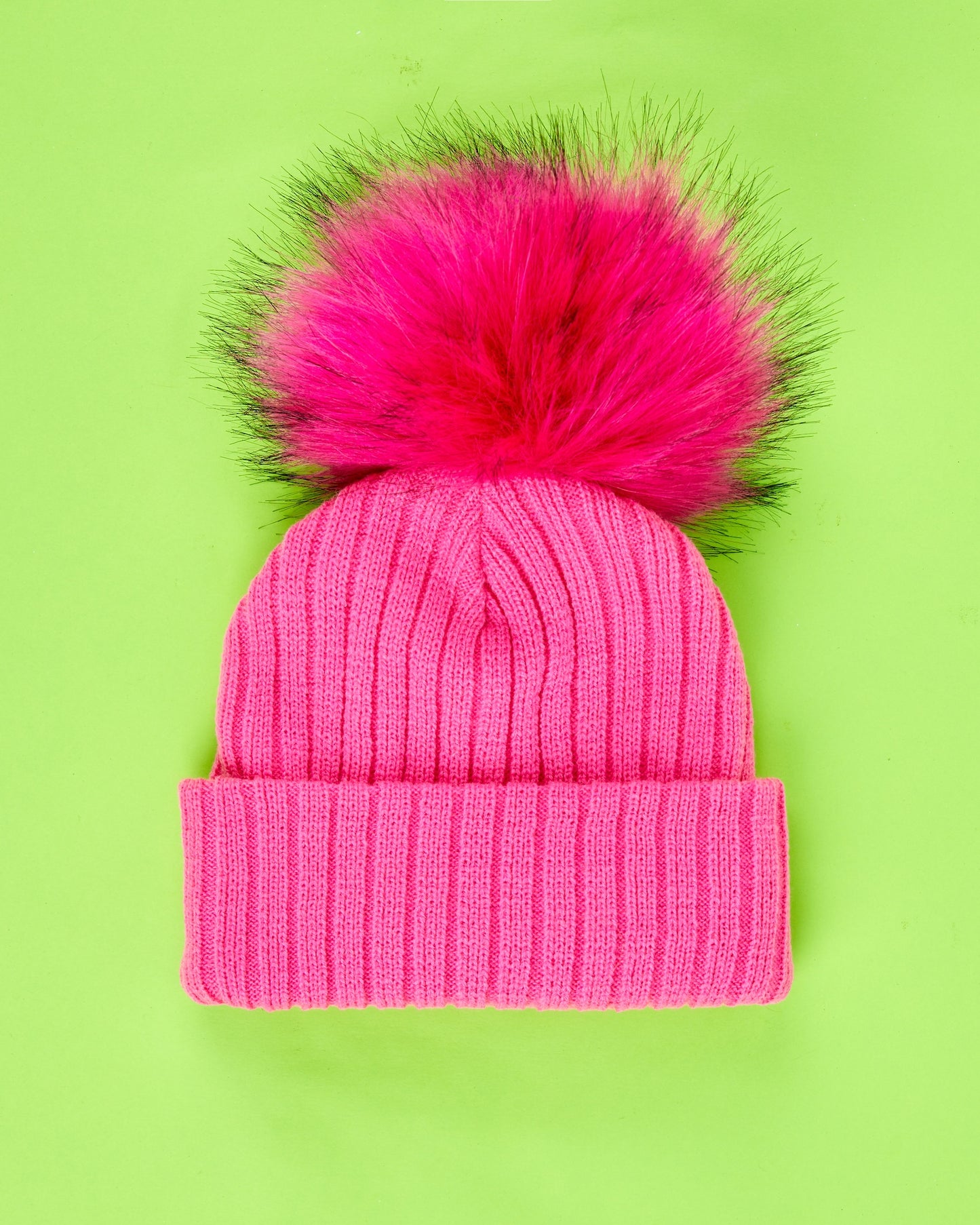 SURPRISE TRIO : 3 Knit Beanies, 3 Removable Poms