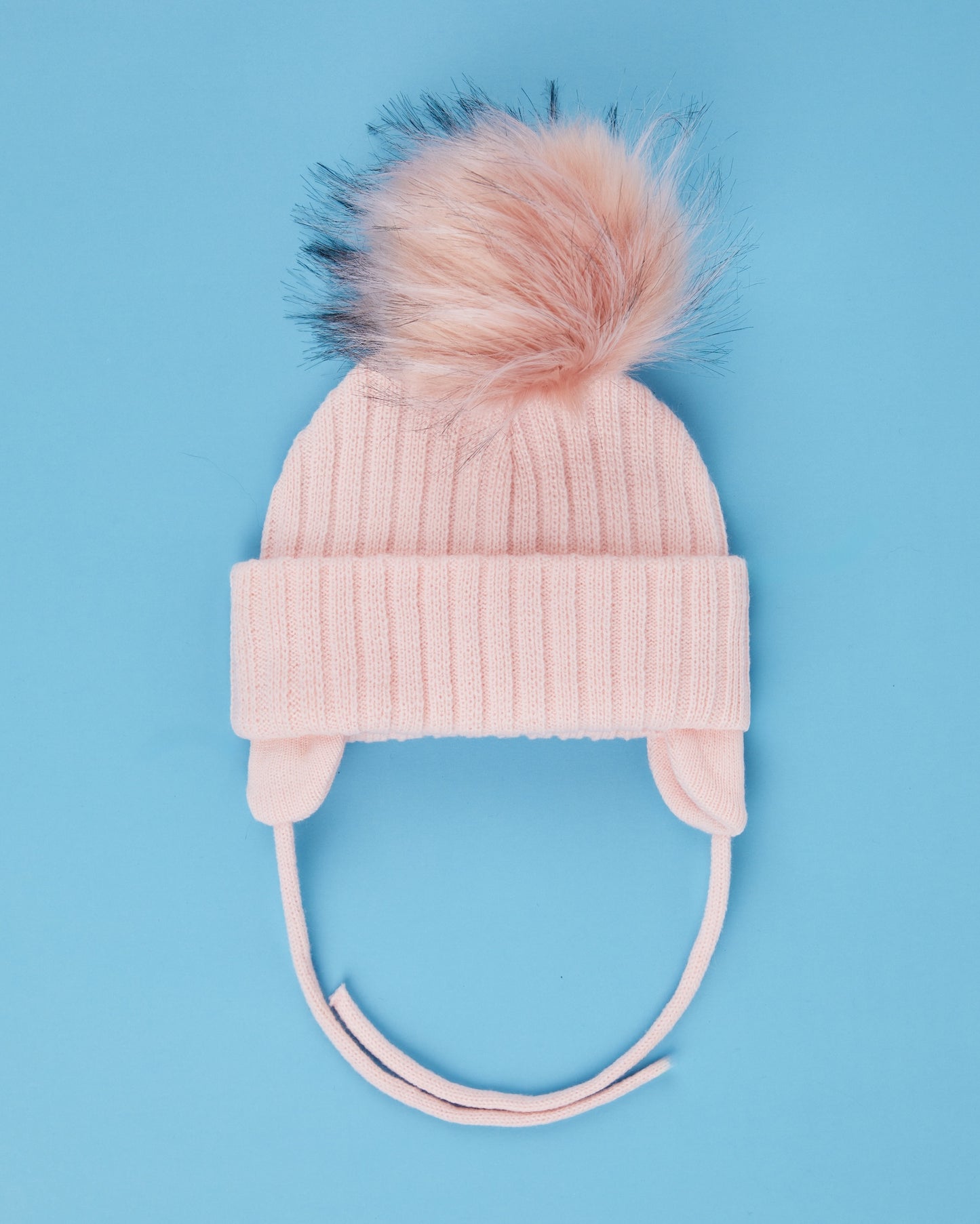 SURPRISE TRIO : 3 Knit Beanies, 3 Removable Poms